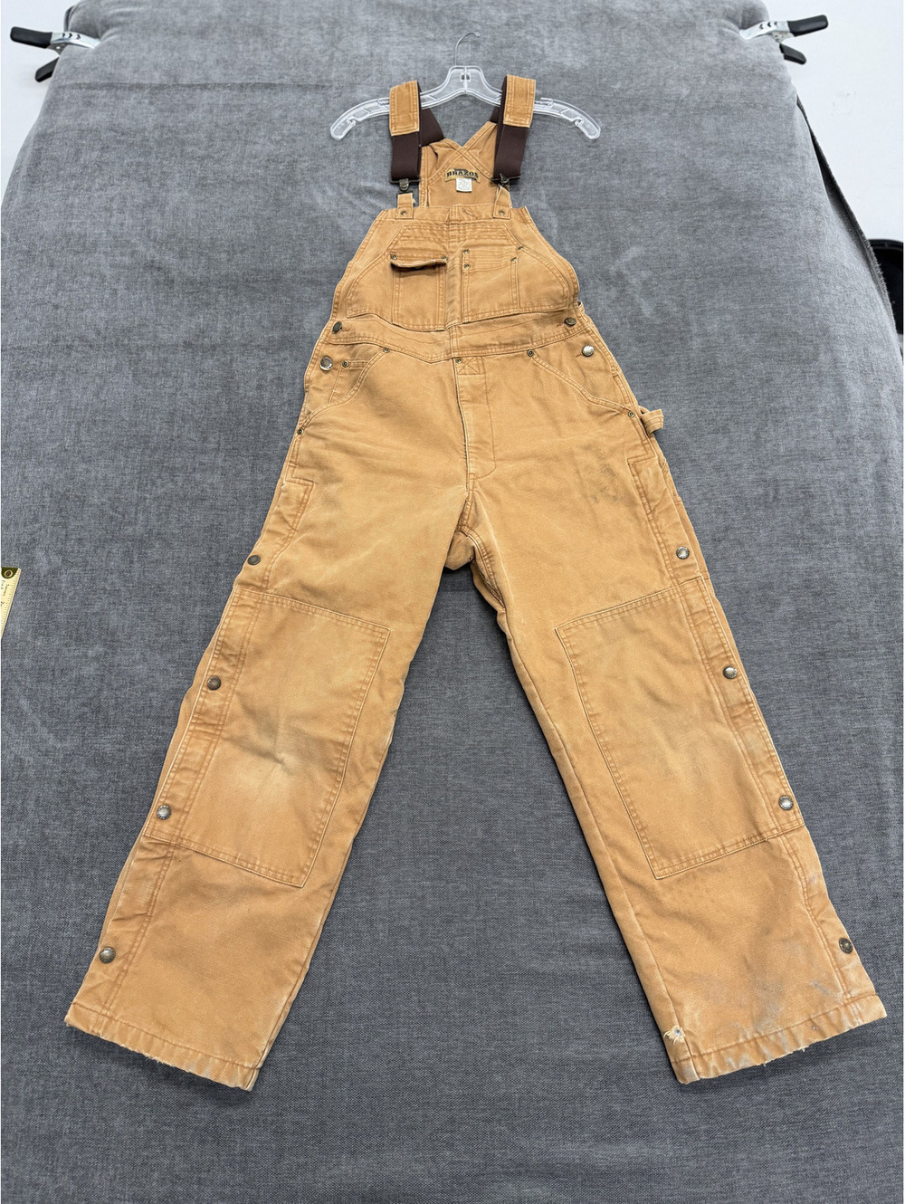Brazos Small/30 Tan Work Overalls with Insulated Lining